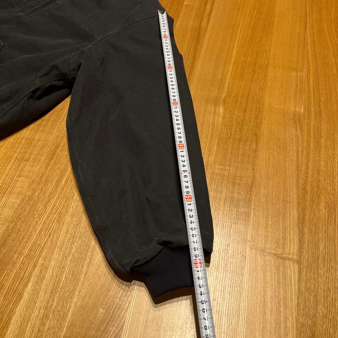 Carhartt フード付き　アクティブジャケット　ブラック　フェード　革タグ
