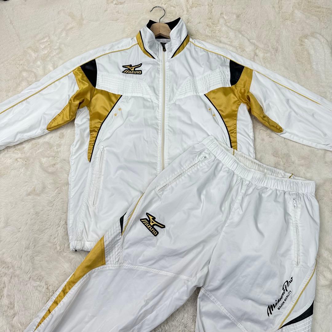 ✨希少✨ミズノプロ 金白ジャージ上下セット Lサイズ