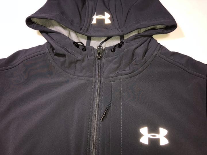 111アンダーアーマー◆1299172 STORM撥水XLグレー系ジャンパー上着