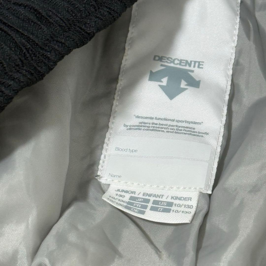 デサント スキーウェア 上下セット サイズ130 ヒートナビ 黒 赤 人気