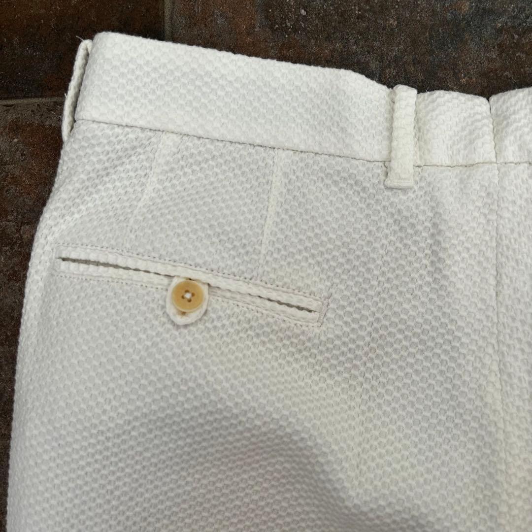 MASTER BUNNY EDITION パンツ　ホワイト　ワッフル生地