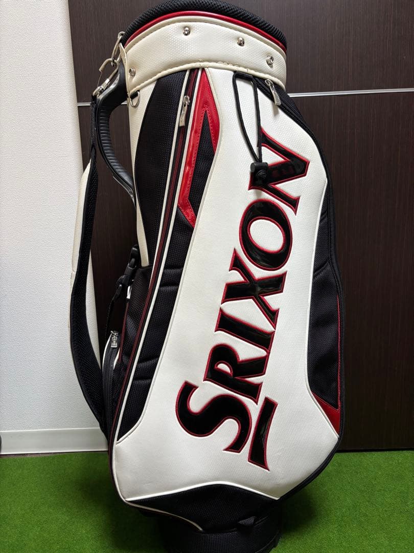【最終値下げ】Srixon キャディバッグ ホワイト/ブラック/レッド