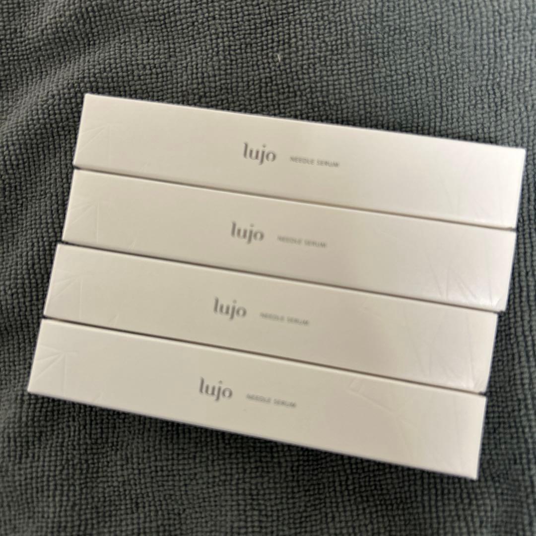 新品　未開封❗️lujo ニードルセラム4本セット、クレンジング　洗顔サンプル付