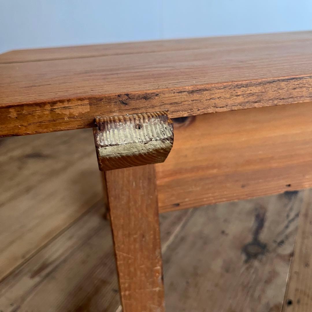 アンティーク ローテーブル 文机 無垢材 z730