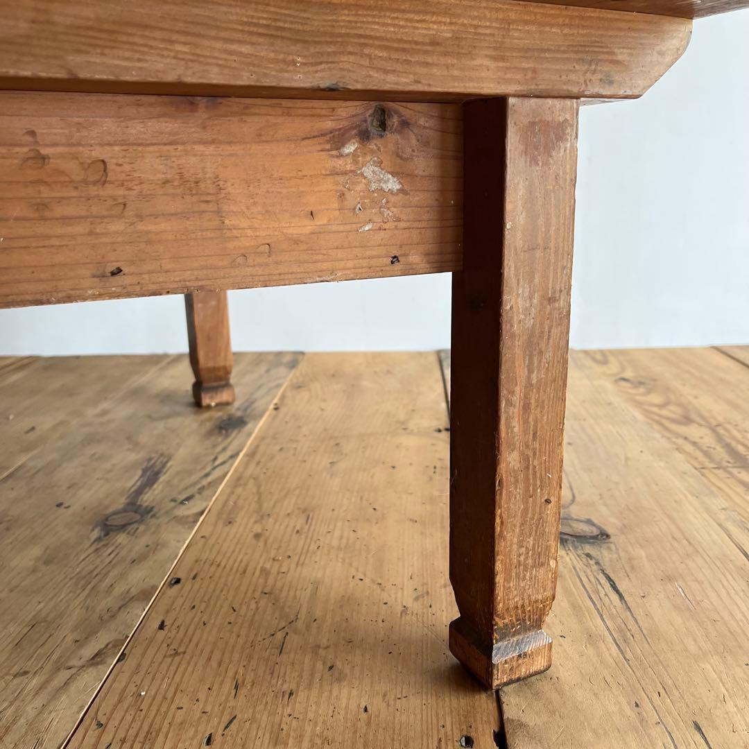 アンティーク ローテーブル 文机 無垢材 z730