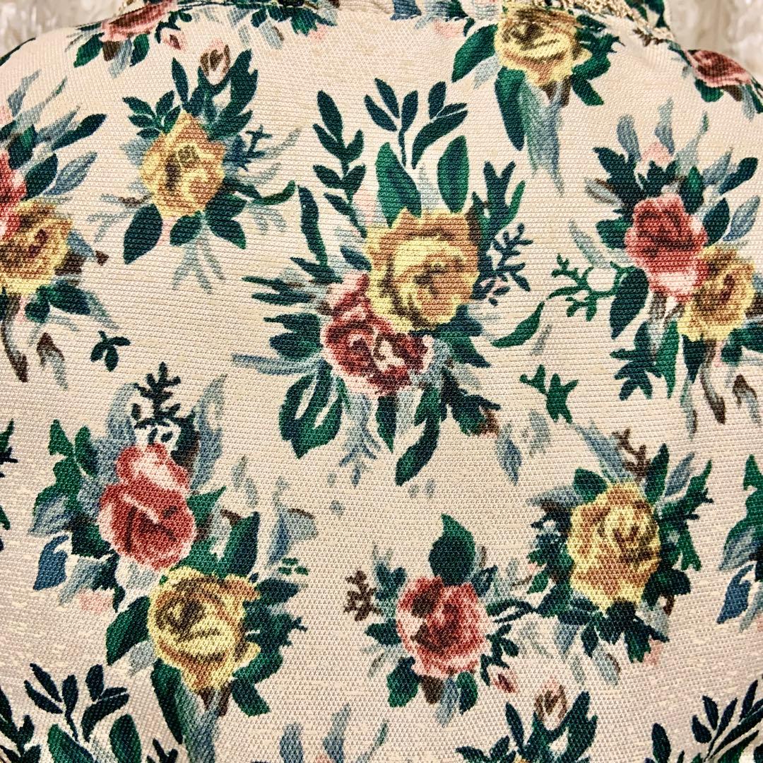 axes femme ゴブラン織風花柄ベスト　クラロリ　Y2K 森ガール　薔薇