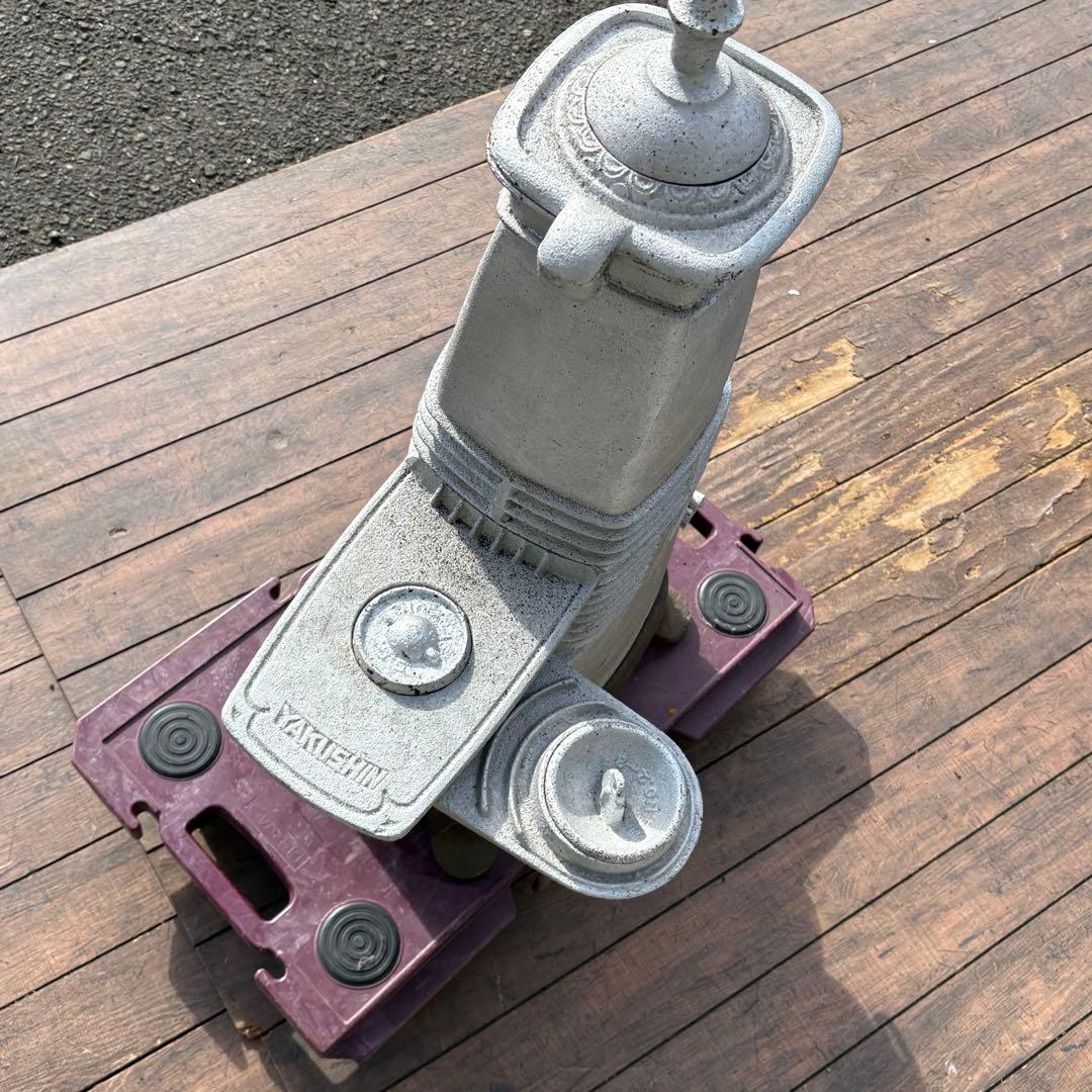 A2 ヤクシン 石炭ストーブ 鋳物製 アンティーク 暖炉 昭和レトロ オブジェ