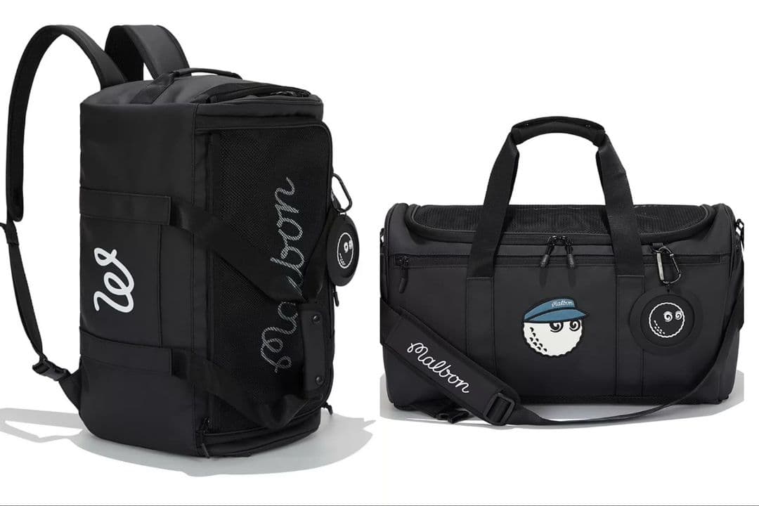 【4/8発送】★3way使用可能★マルボンゴルフボストンバッグブラック