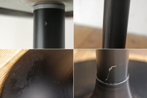 在庫2脚 レトロ カウンターチェア 回転 スタンド ダイナー 合皮 赤茶 1脚