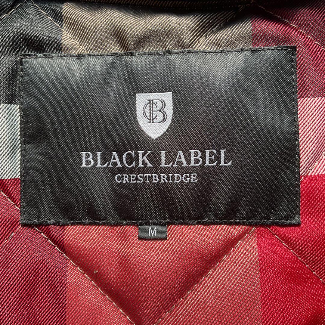 ライナー付✨ブラックレーベルクレストブリッジ　レザー　シングルライダース　M