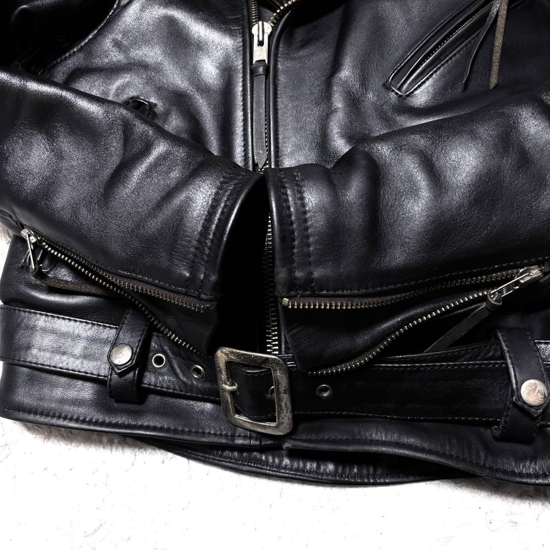 ガーラ ✨KADOYA ライナー付き ダブルライダースジャケット 牛革
