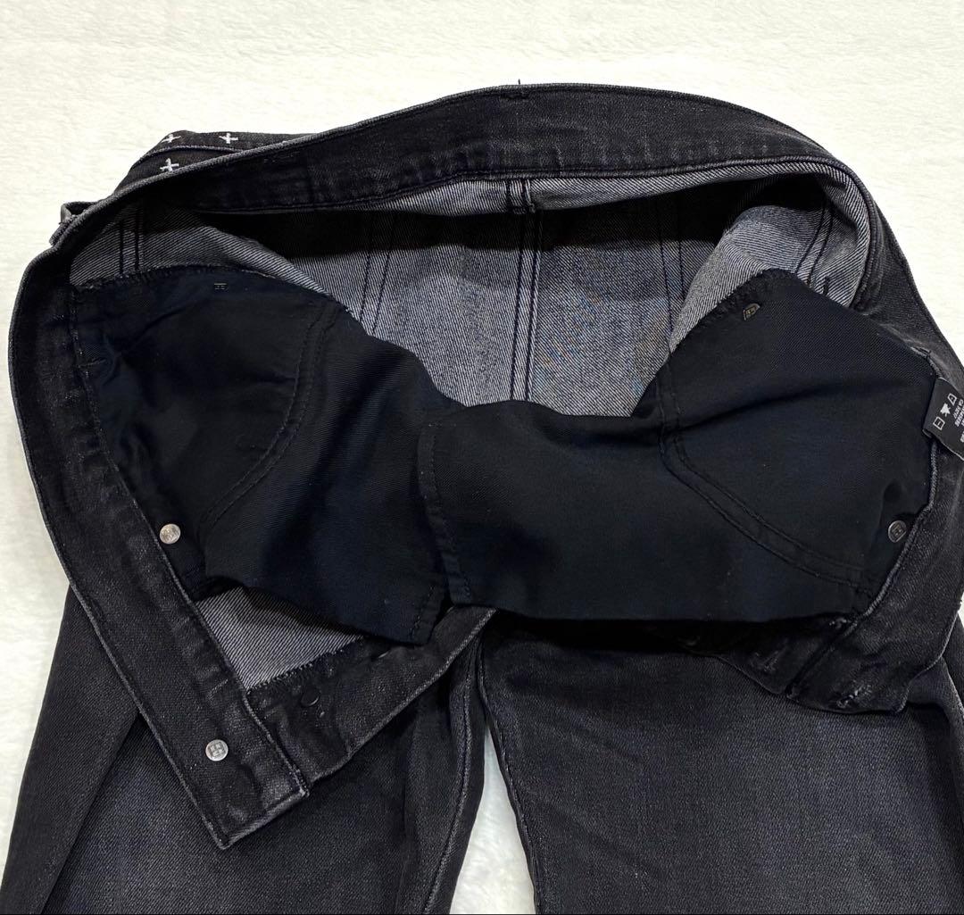 Ksubi スビ USA製 ブラック スキニー デニム ダメージ加工 W32