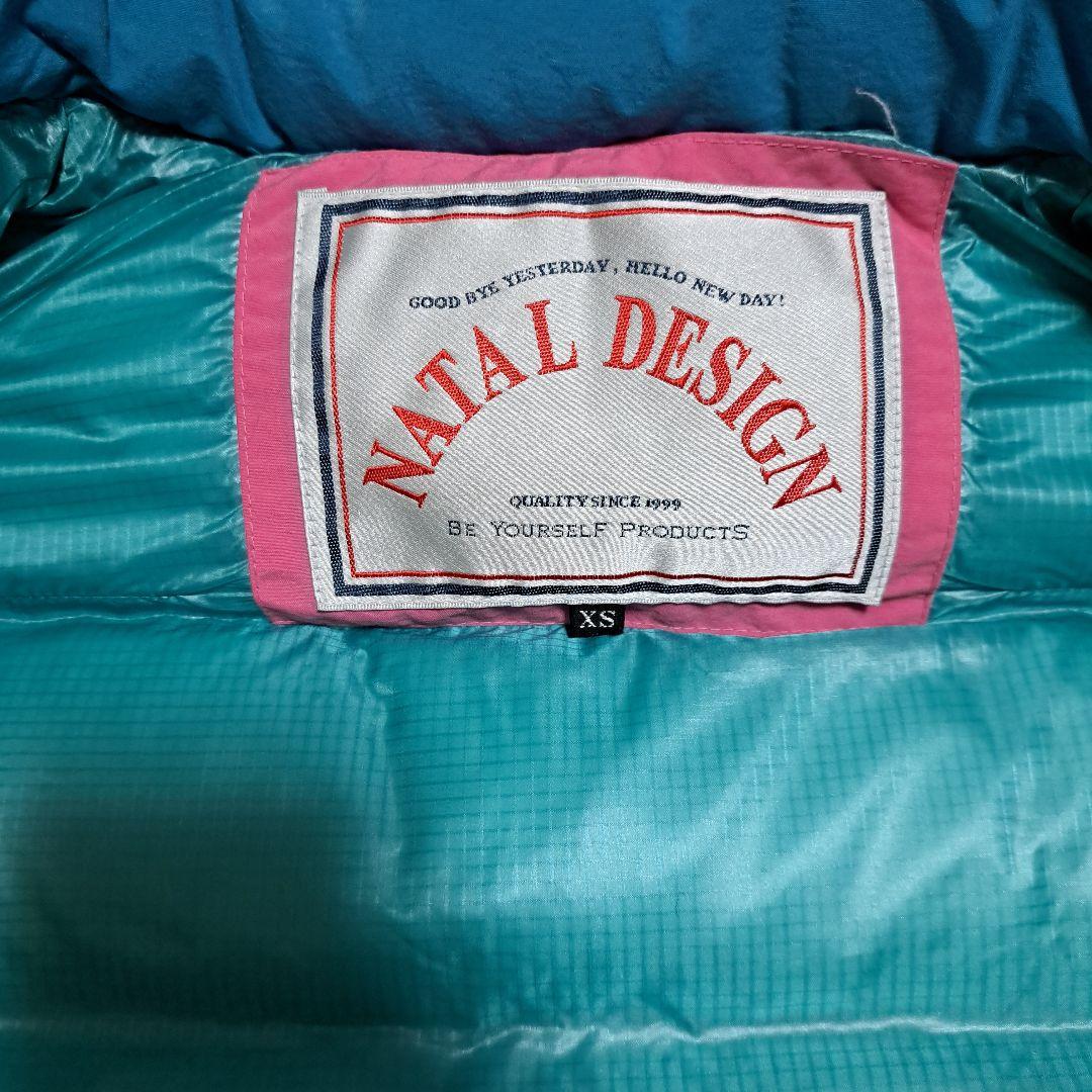 NATAL DESIGN ネイタルデザイン　ピンク ダウンベスト　サイズXS