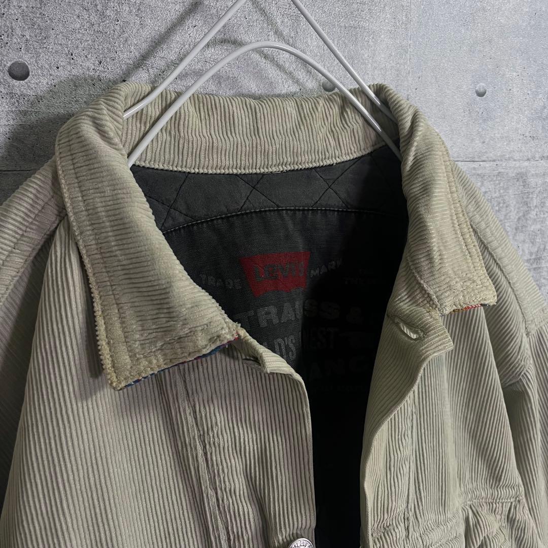 激レア！Levi's コーデュロイトラッカージャケット　裏地キルティング　黒タブ