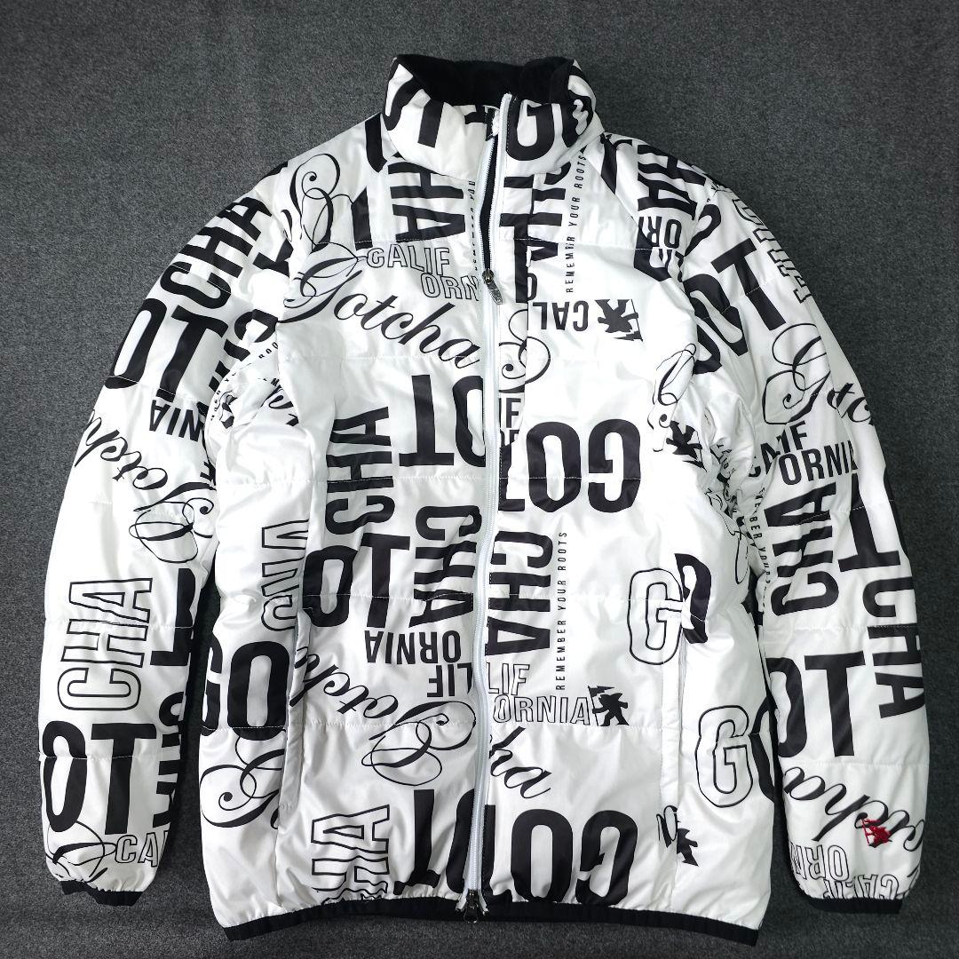 極美品 2着セット ガッチャゴルフ 中綿ゴルフブルゾンジャケット 白黒 L