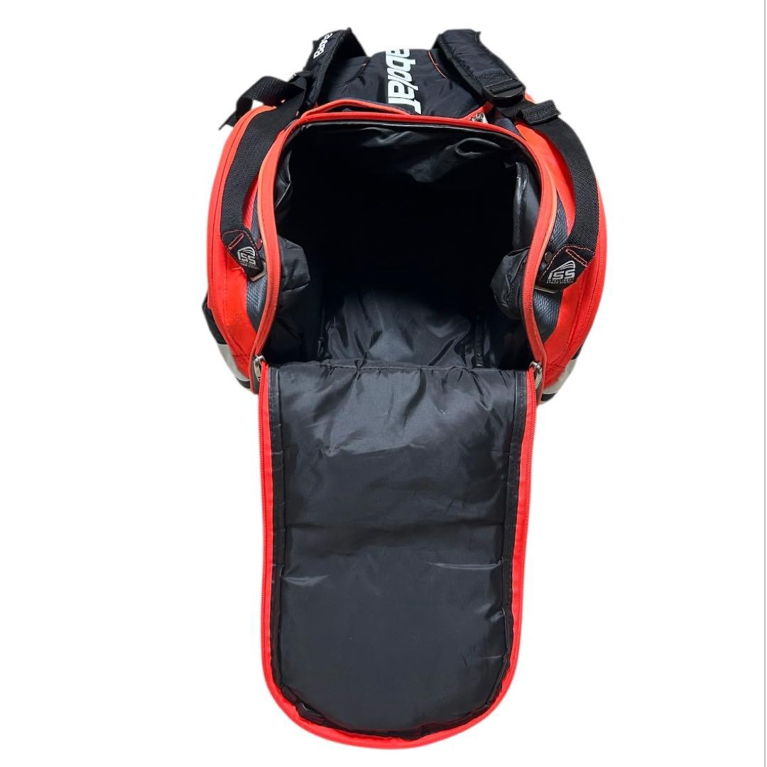 【babolaTバボラ】ラケットバッグ12本(ブラック・オレンジ)