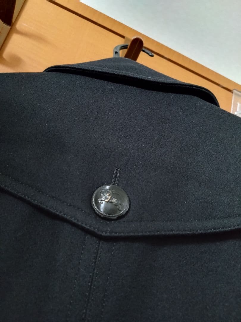 最終★BURBERRY★BLACKLABEL★メンズコート黒　ブラックレーベル