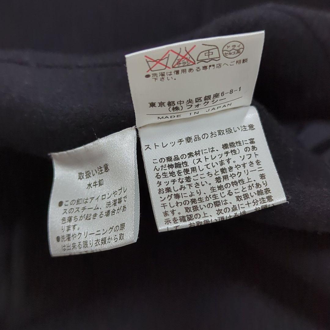 FOXEY 40 カシミヤ ダブルフェイス ショートコート ジャケット 黒