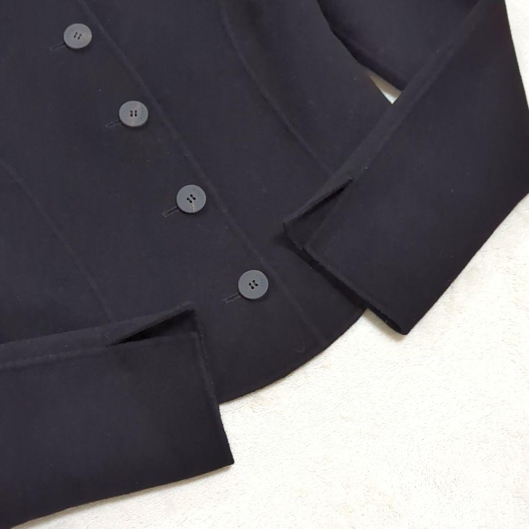 FOXEY 40 カシミヤ ダブルフェイス ショートコート ジャケット 黒