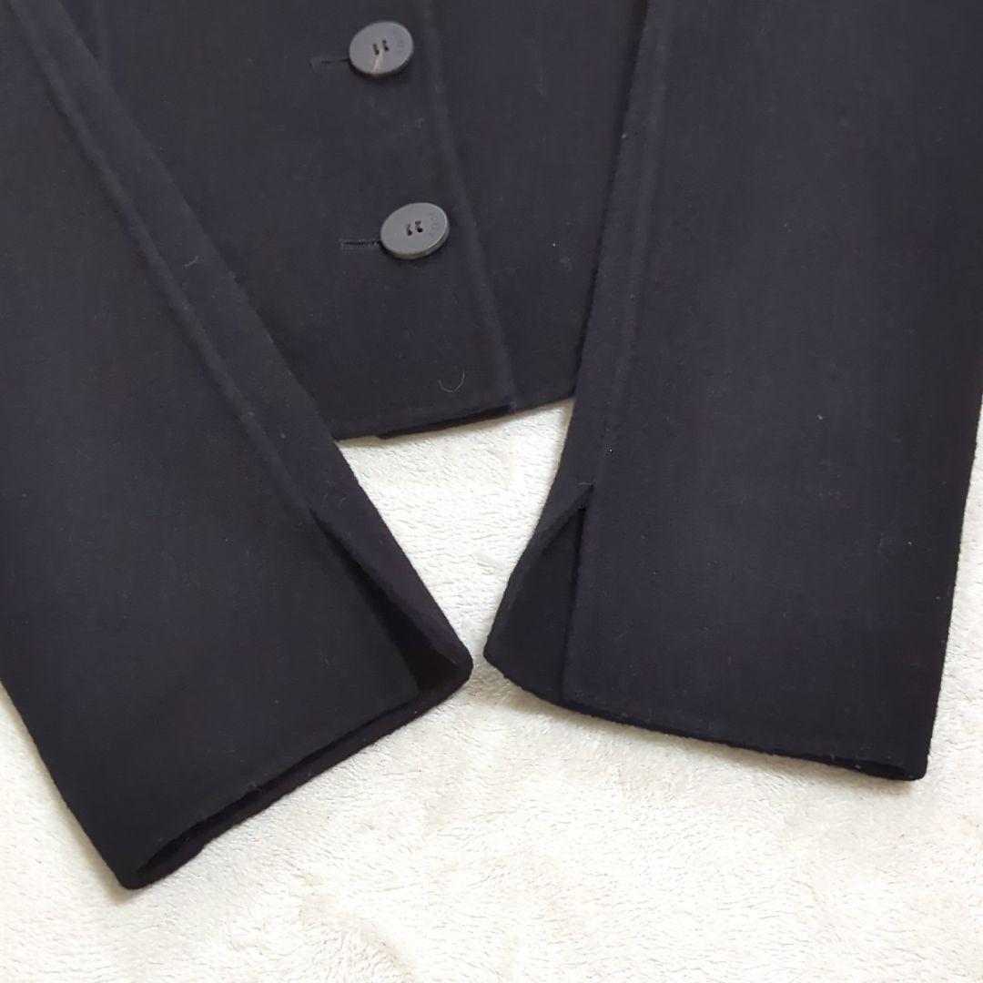 FOXEY 40 カシミヤ ダブルフェイス ショートコート ジャケット 黒