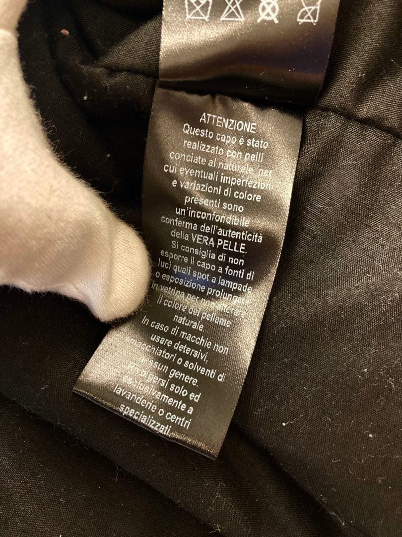 MASTERPIECE 本革ライダースジャケット 黒◇