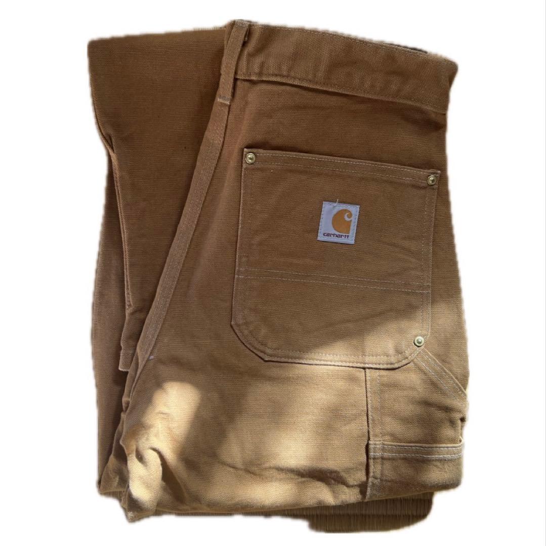 【USA製・極美品】カーハート ダブルニー B01 W31L32 ブラウン
