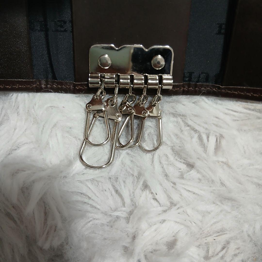 【未使用級】バーバリーノバチェック5連キーケース