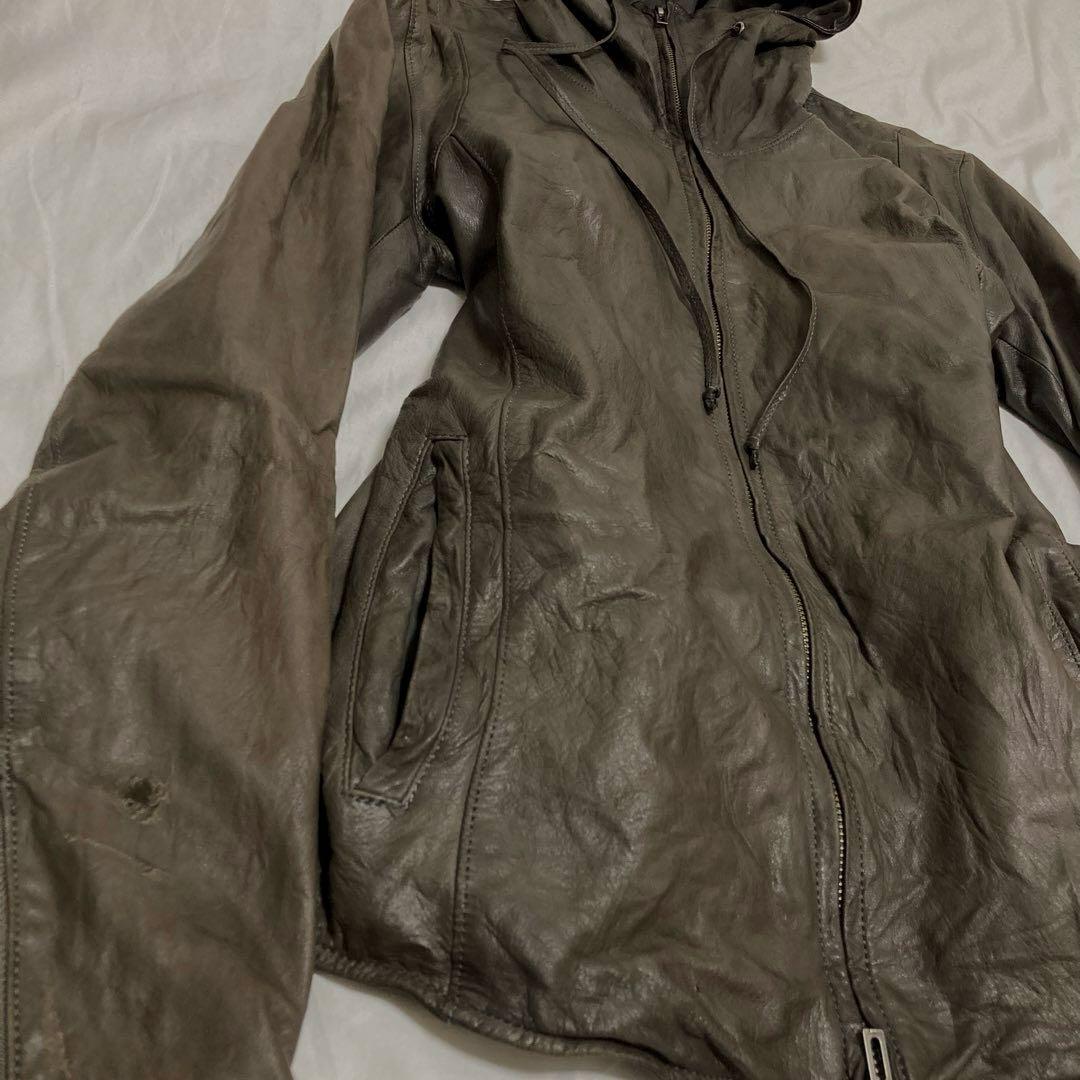 00’s archive LGB レザージャケット フーディー y2k