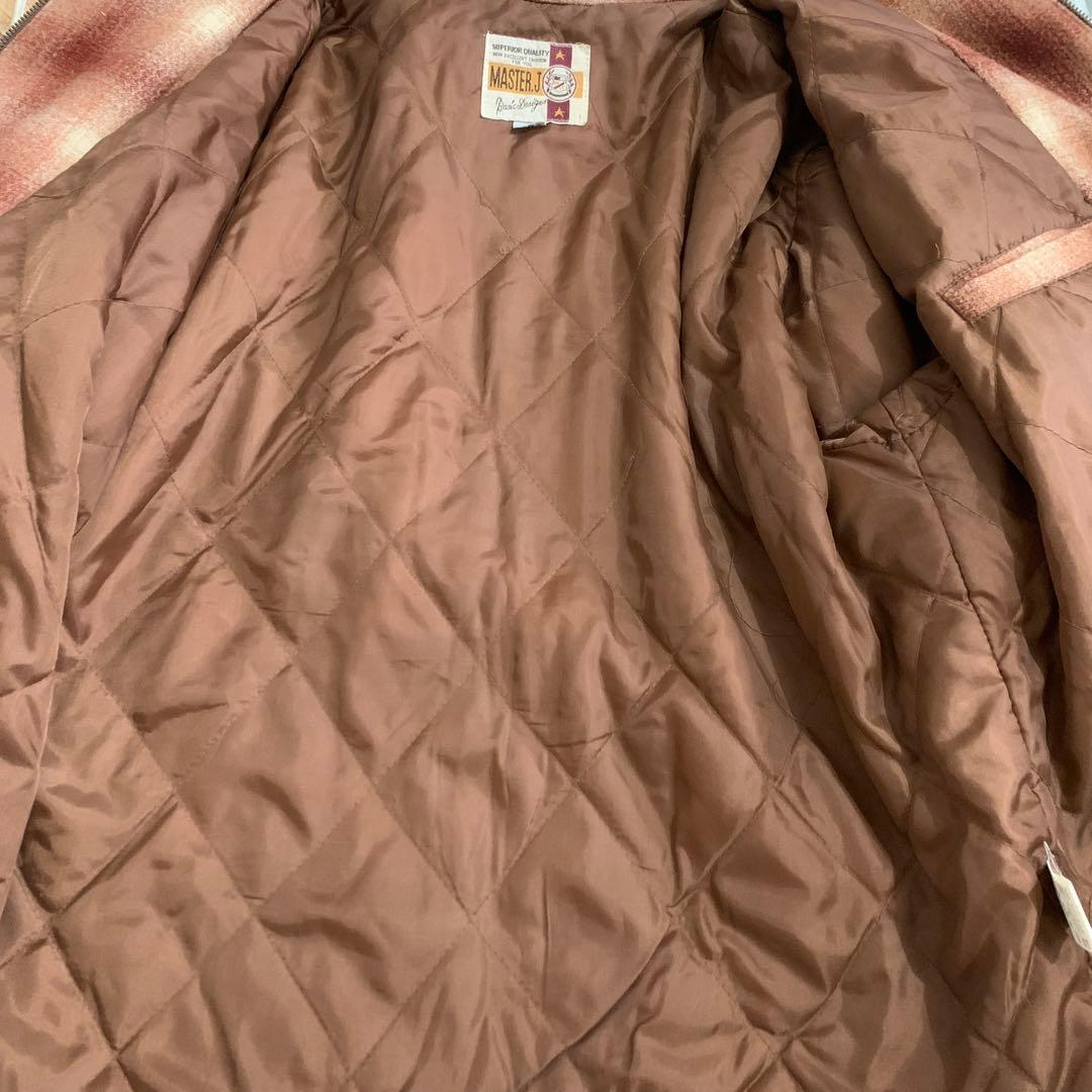 90s オンブレ　スポーツジャケット　ウールジャケット　ピンク　y2k