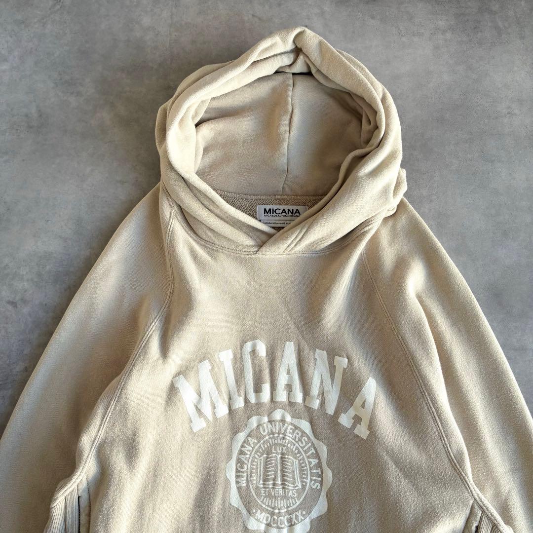 Americana 別注MICA&DEAL プルオーバーパーカー カレッジロゴ