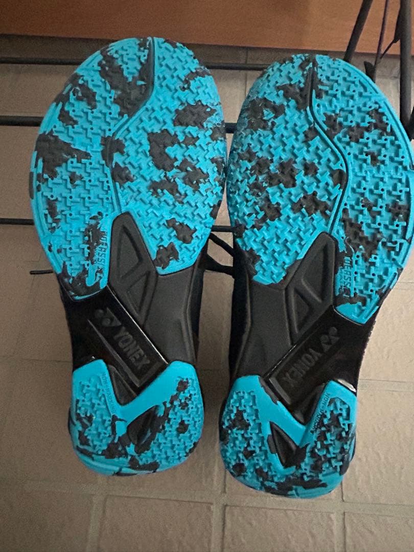 YONEX バドミントンシューズ ダークグレー/ターコイズ26.0