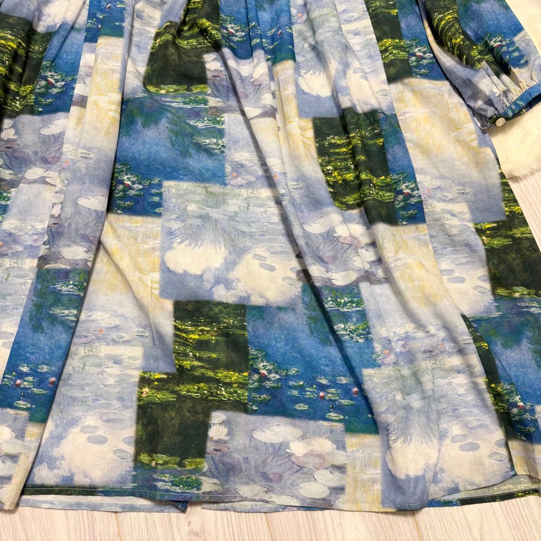 モネ　睡蓮　ワンピース　Lサイズ　グラニフ