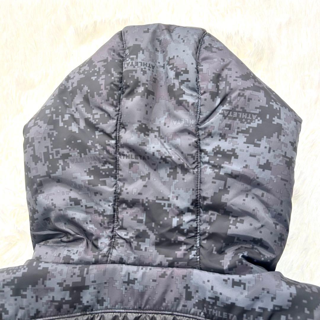 【美品】ATHLETA アスレタ ベンチコート 迷彩カモフラージュ柄 Lサイズ