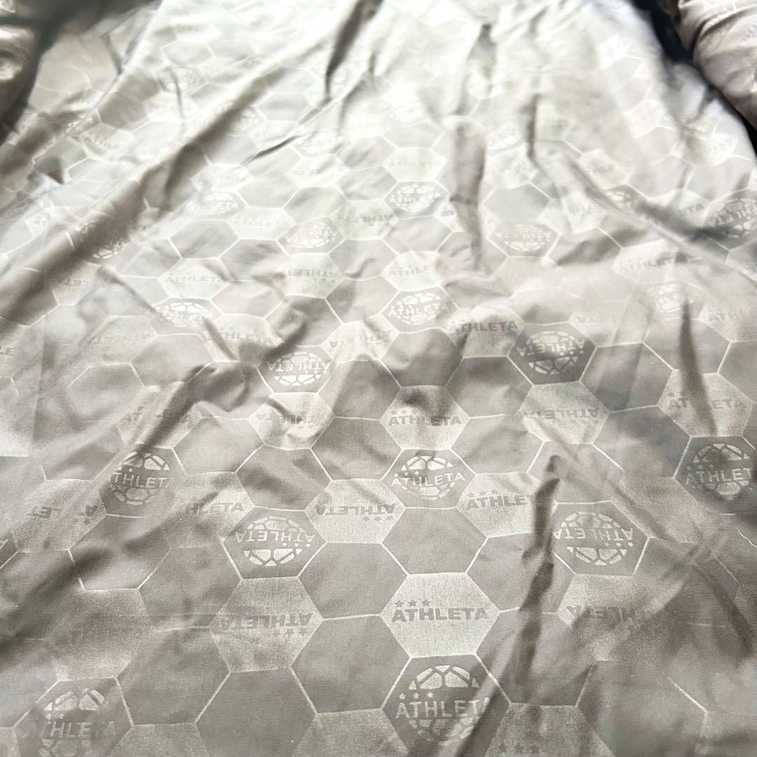 【美品】ATHLETA アスレタ ベンチコート 迷彩カモフラージュ柄 Lサイズ