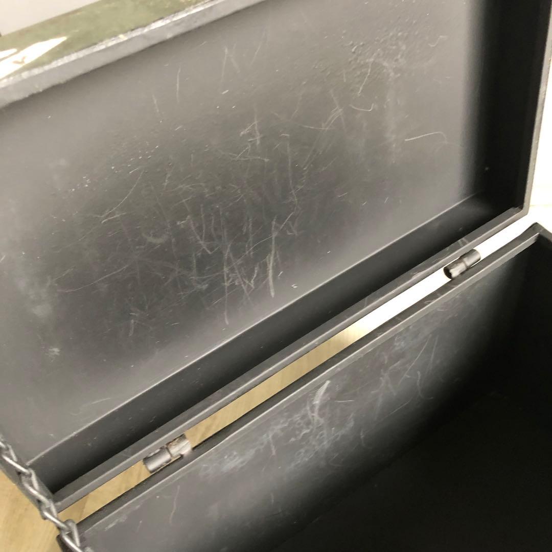 アンティーク調メタルトランク金属製収納ボックスビンテージ加工インテリア雑貨