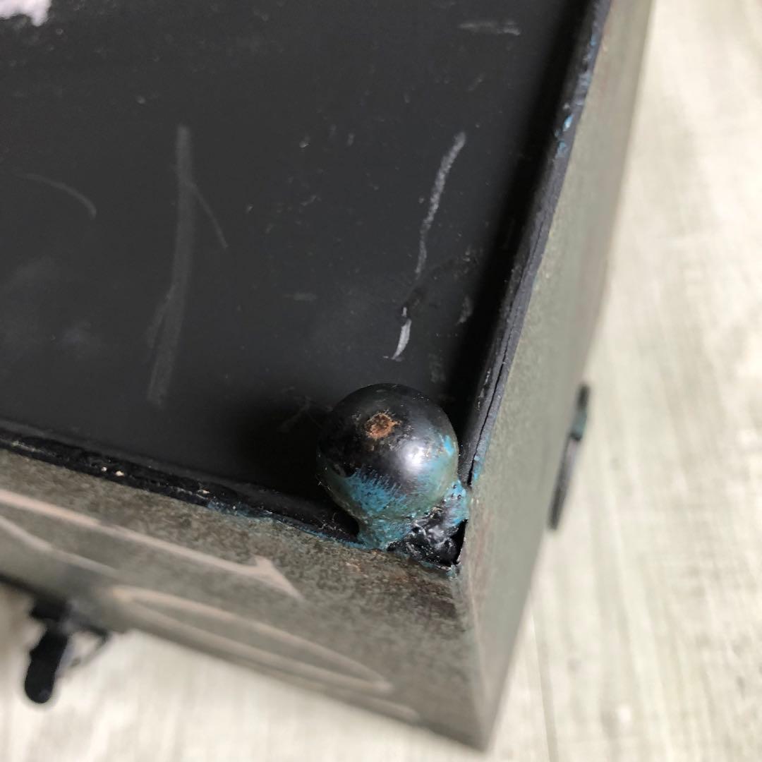 アンティーク調メタルトランク金属製収納ボックスビンテージ加工インテリア雑貨