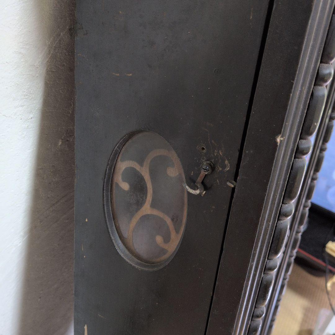 明治時計　ジャンク品　大型　振り子時計 　古時計　昭和レトロ　ゼンマイ時計