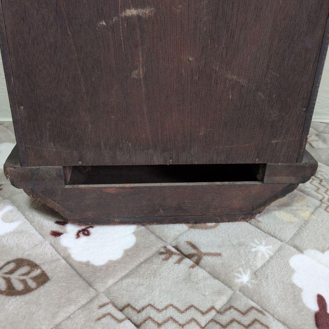 明治時計　ジャンク品　大型　振り子時計 　古時計　昭和レトロ　ゼンマイ時計