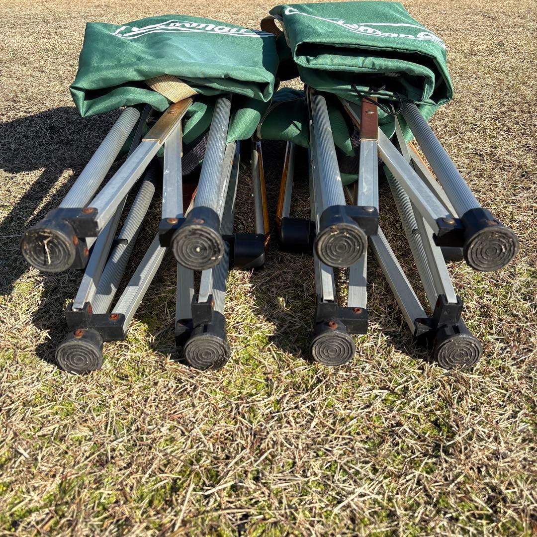 ☆コールマン(Coleman)スリム キャプテンチェア(グリーン) 2脚セット