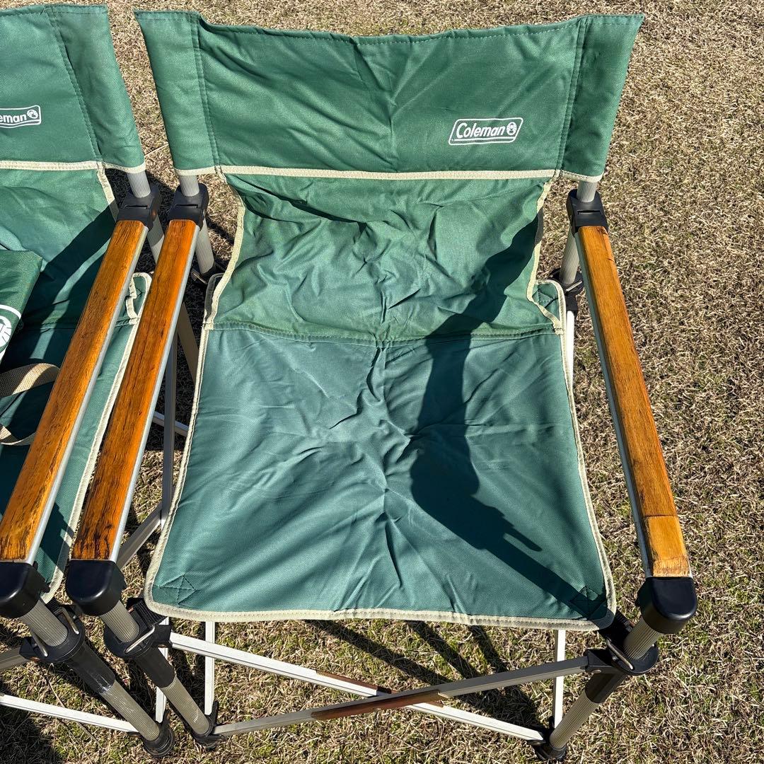 ☆コールマン(Coleman)スリム キャプテンチェア(グリーン) 2脚セット