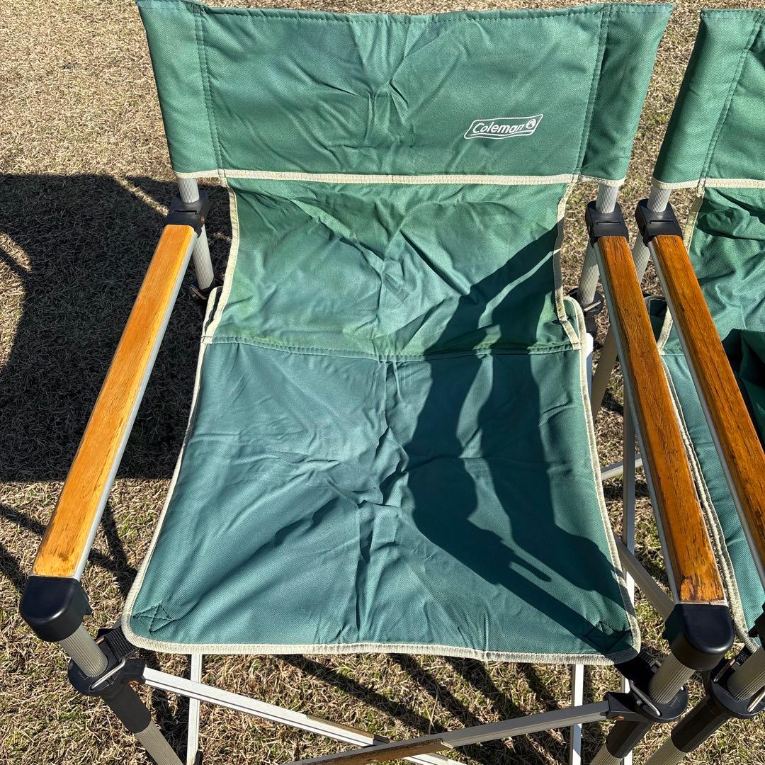 ☆コールマン(Coleman)スリム キャプテンチェア(グリーン) 2脚セット