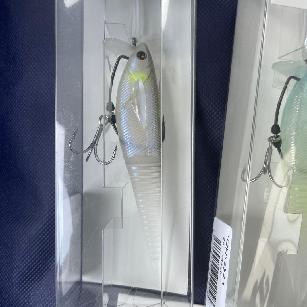 ソフトハニタス 4 スイムベイト 2個セット　ハニタス用フック付き