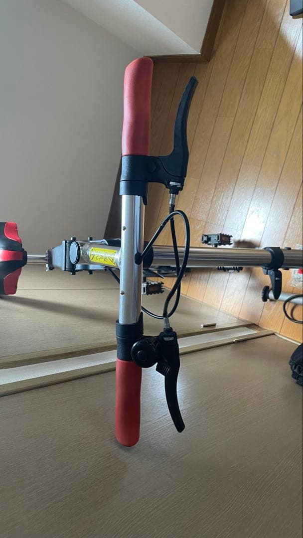 A-bike 折りたたみ自転車 8インチブラック レッド