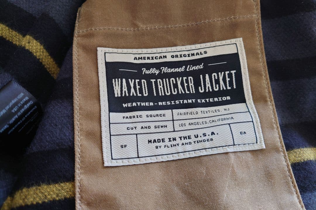 新品　Flint and Tinder ワックスジャケット バブアー オイルド