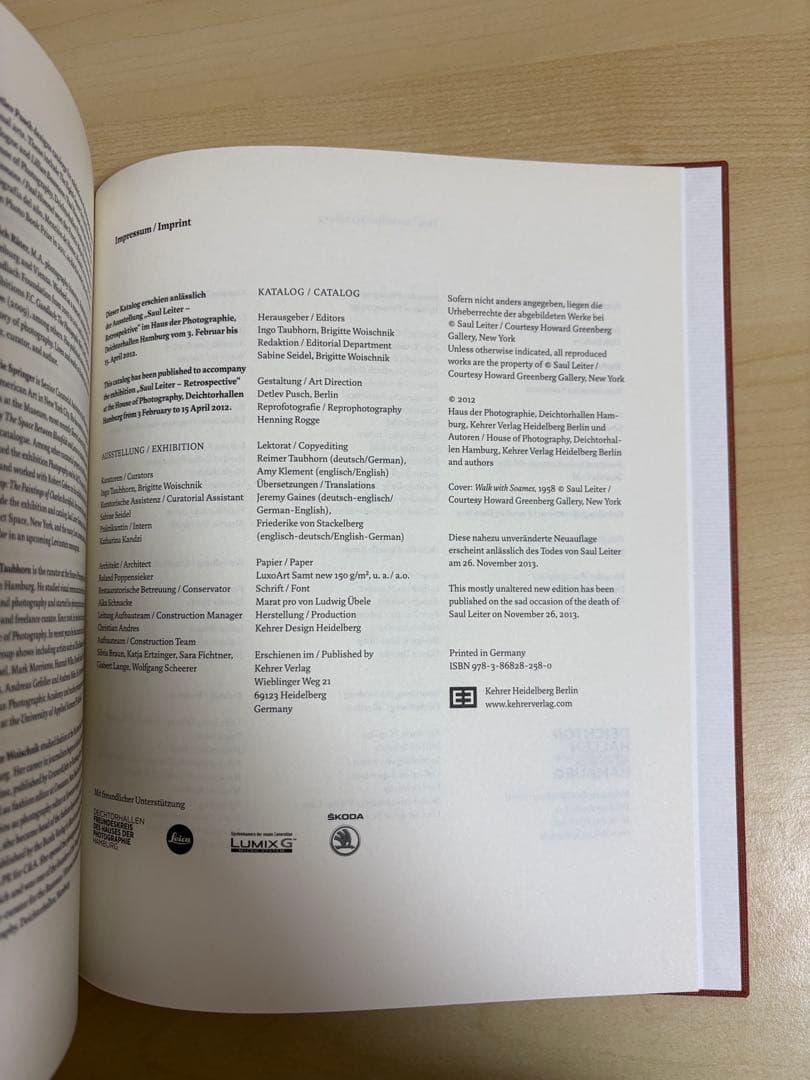 アート・デザイン・音楽 Saul Leiter Retrospektive