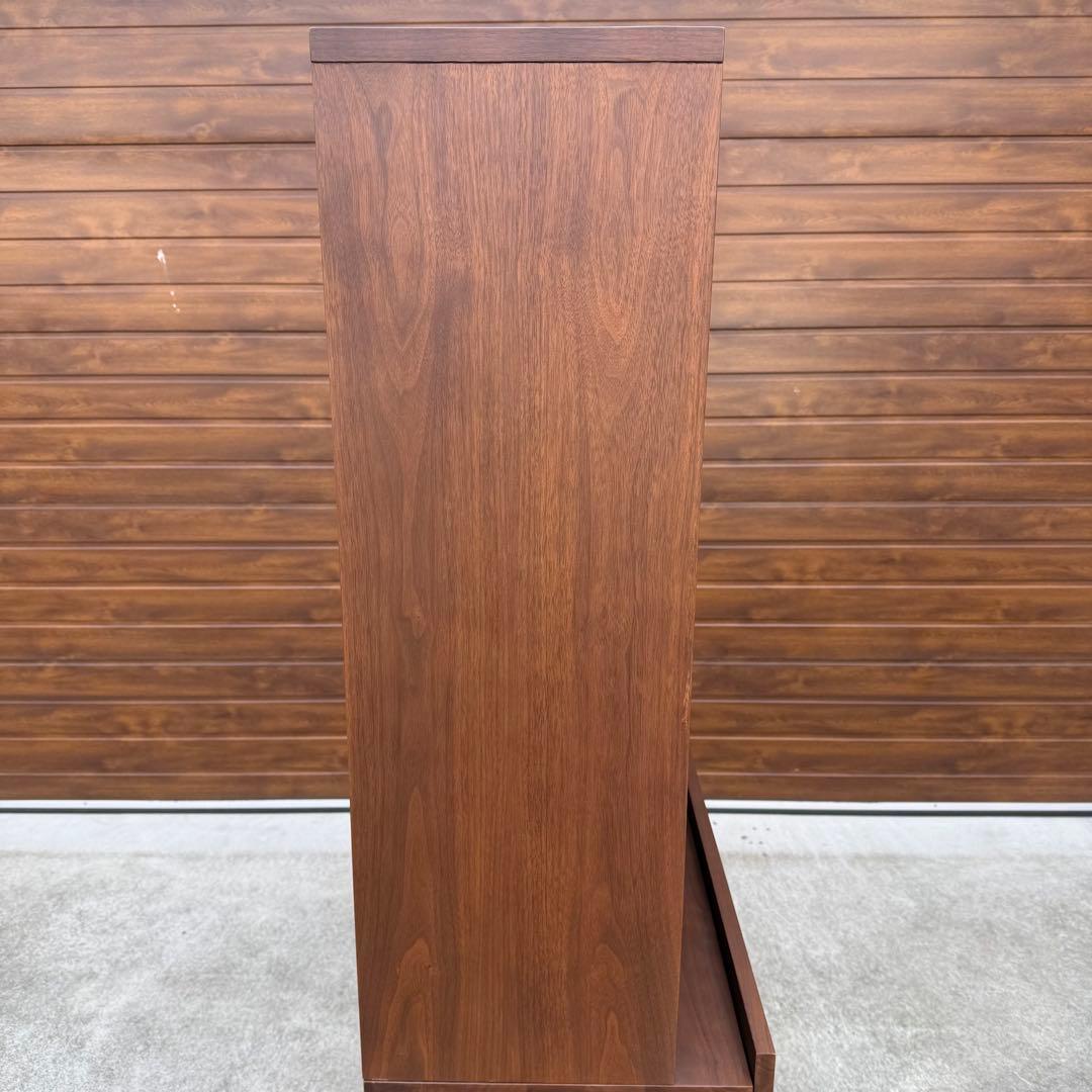 美品 BIS ビス 北欧風 ウォールナット ガラス扉 食器棚 購入価格20万