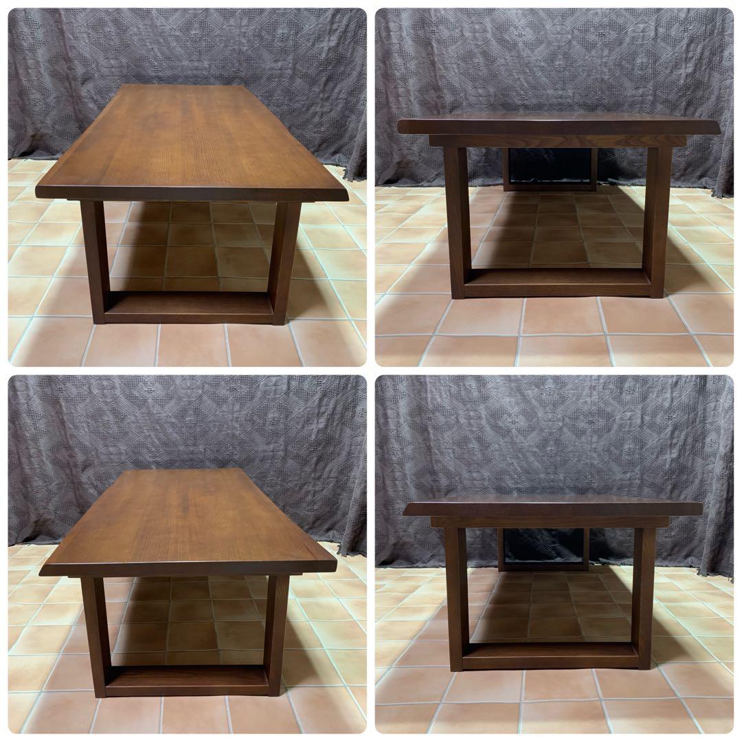 【自然耳付き】無垢材 ローテーブル コーヒーテーブル モダン 男前インテリア