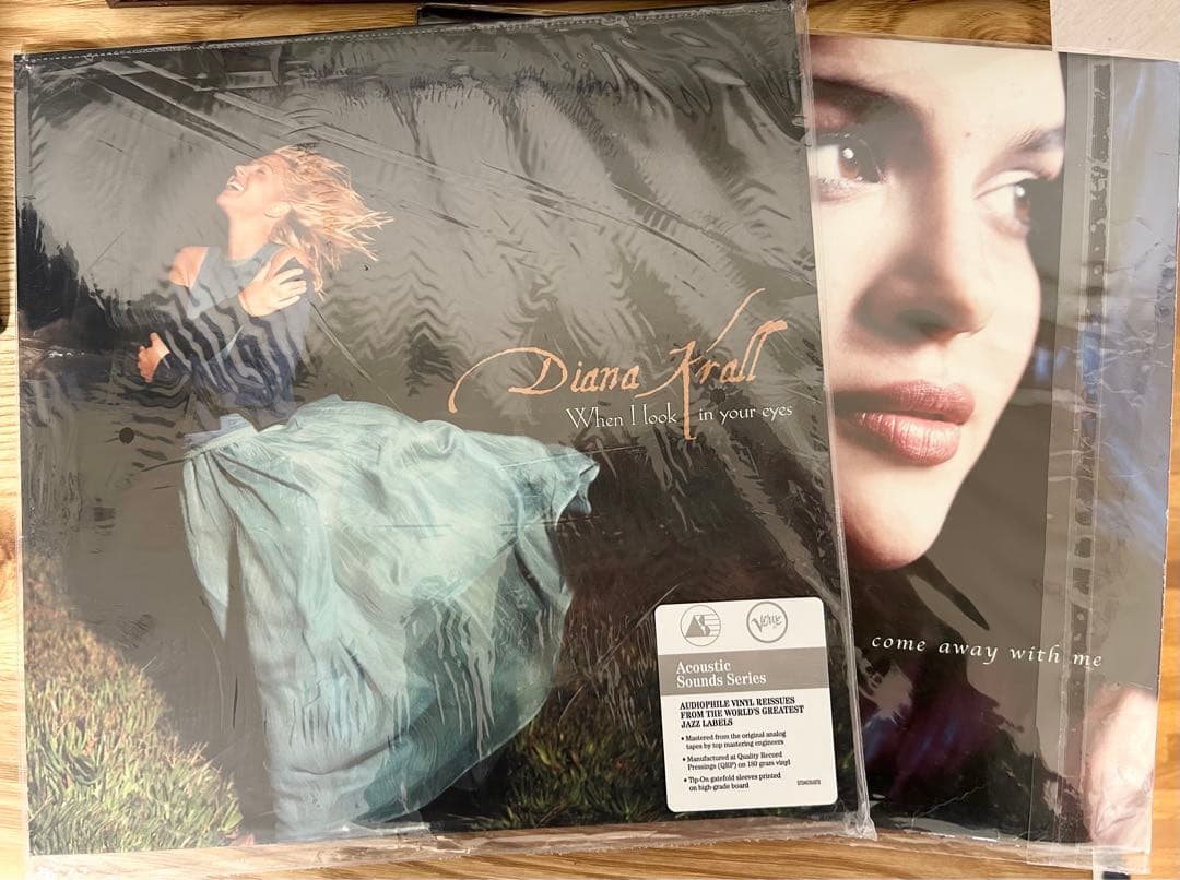 レコード　ダイアナクラール　when I look in your eyesLP