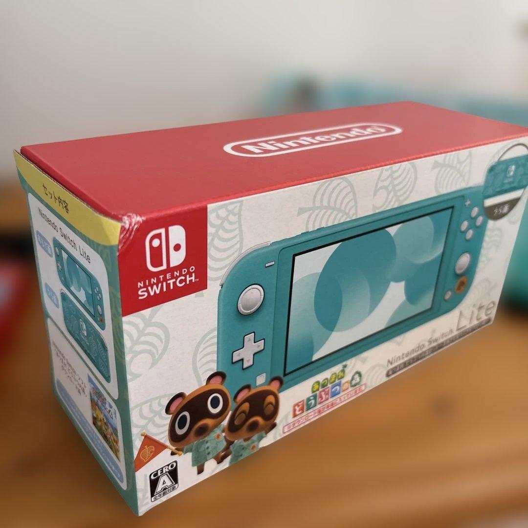 美品！Nintendo Switch Liteどうぶつの森セット　アロハ柄、他