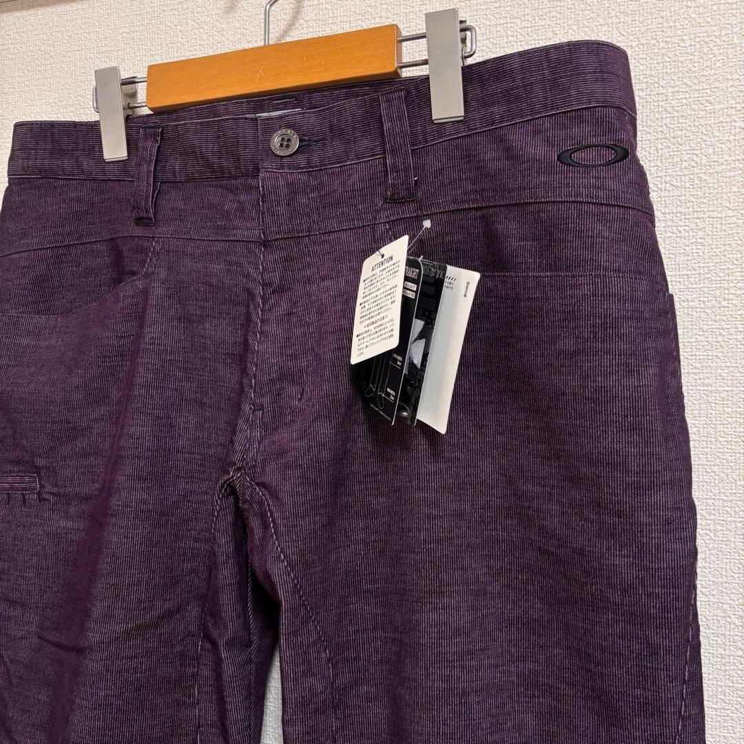 【新品】【OAKLEY】【421908JP】ゴルフ　ストレッチパンツ【36】紫